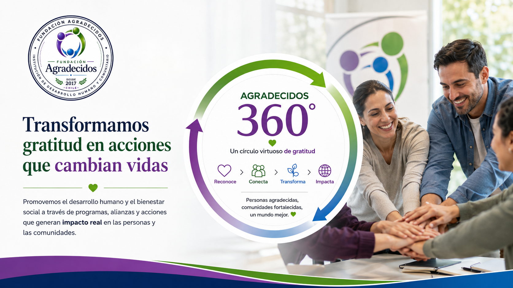 Fundación Agradecidos 360: transformamos gratitud en acciones que cambian vidas